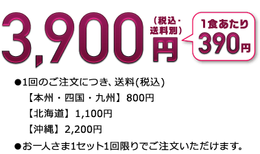 いつでも三菜【お試し割】 10食セット 価格